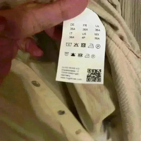 Hugo Boss 4P corduroy wrap dress NWOT - Picture 4 of 6